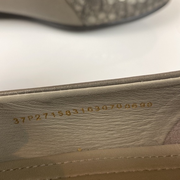 Ecco Ballerina Metallic Snake Embossed Leather Flats Size 37(6/6.5) - Picture 14 of 16